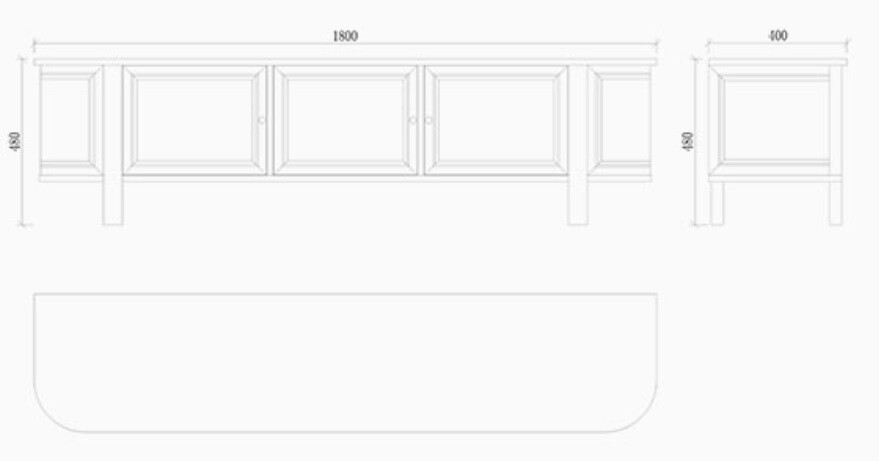 Тумба под ТВ  Miranda&Serena   NH2358N  
