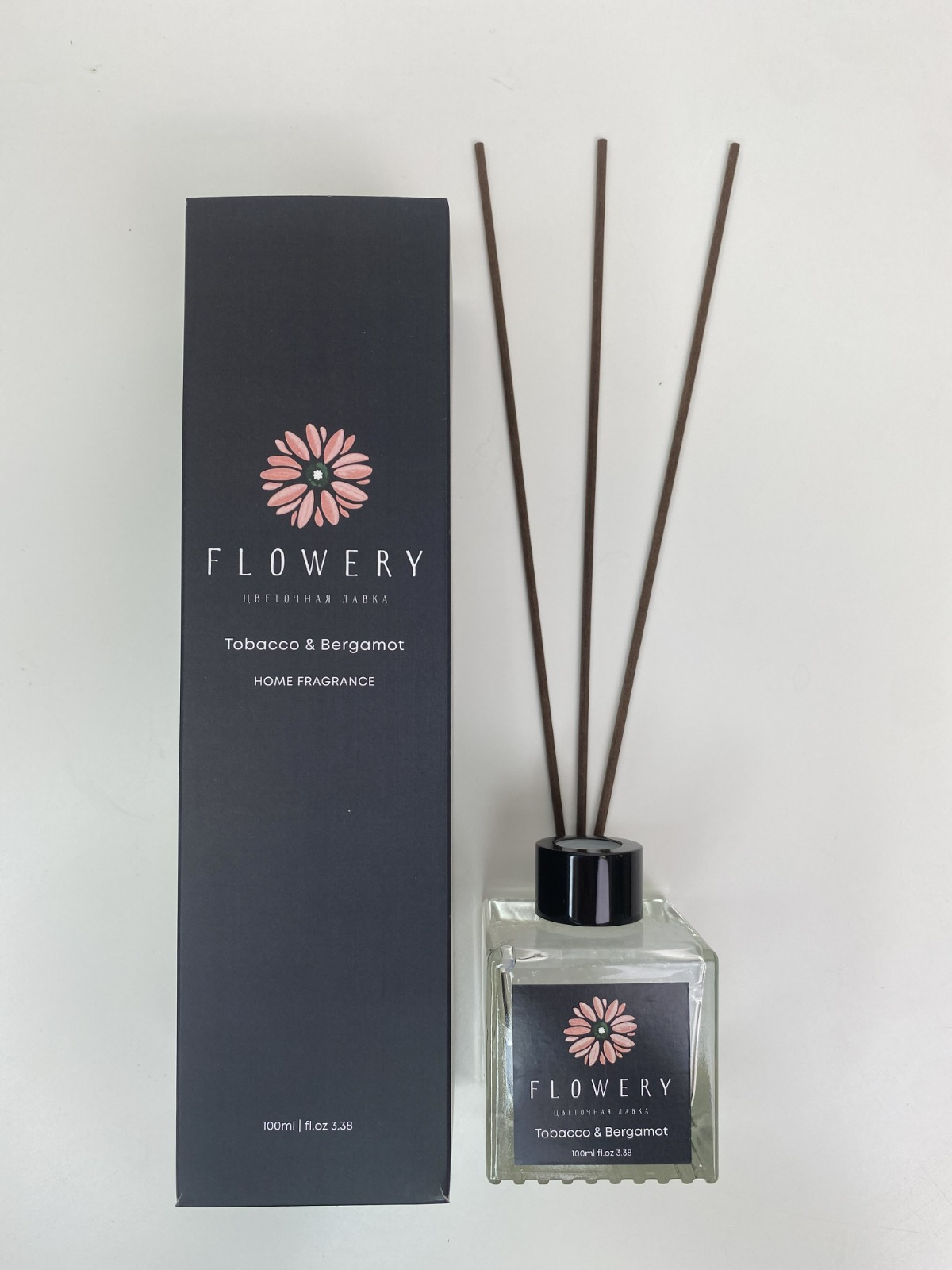 Аромадиффузор Flowery 100мл, tobacco&bergamot