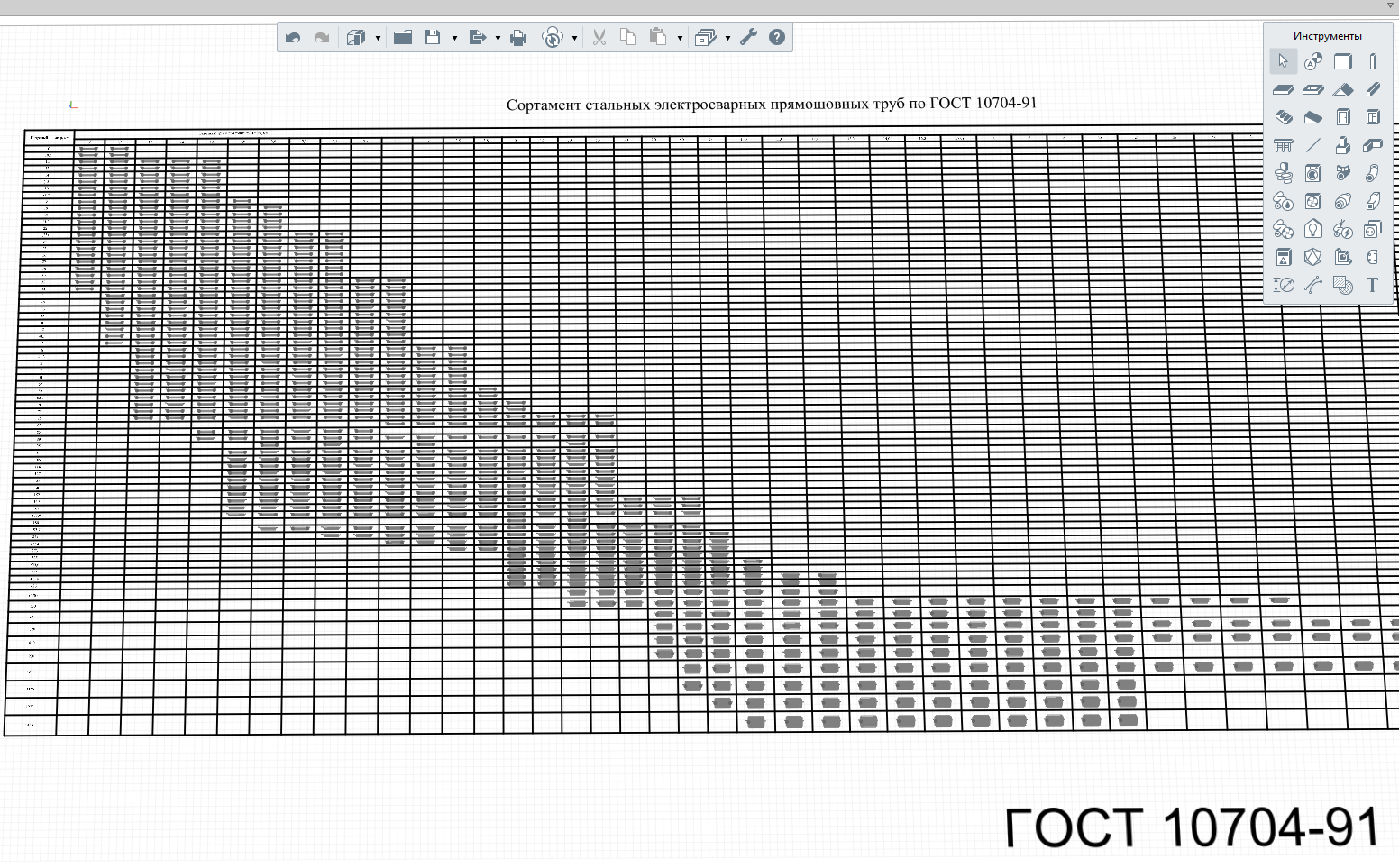 Сортамент труб 420мм.