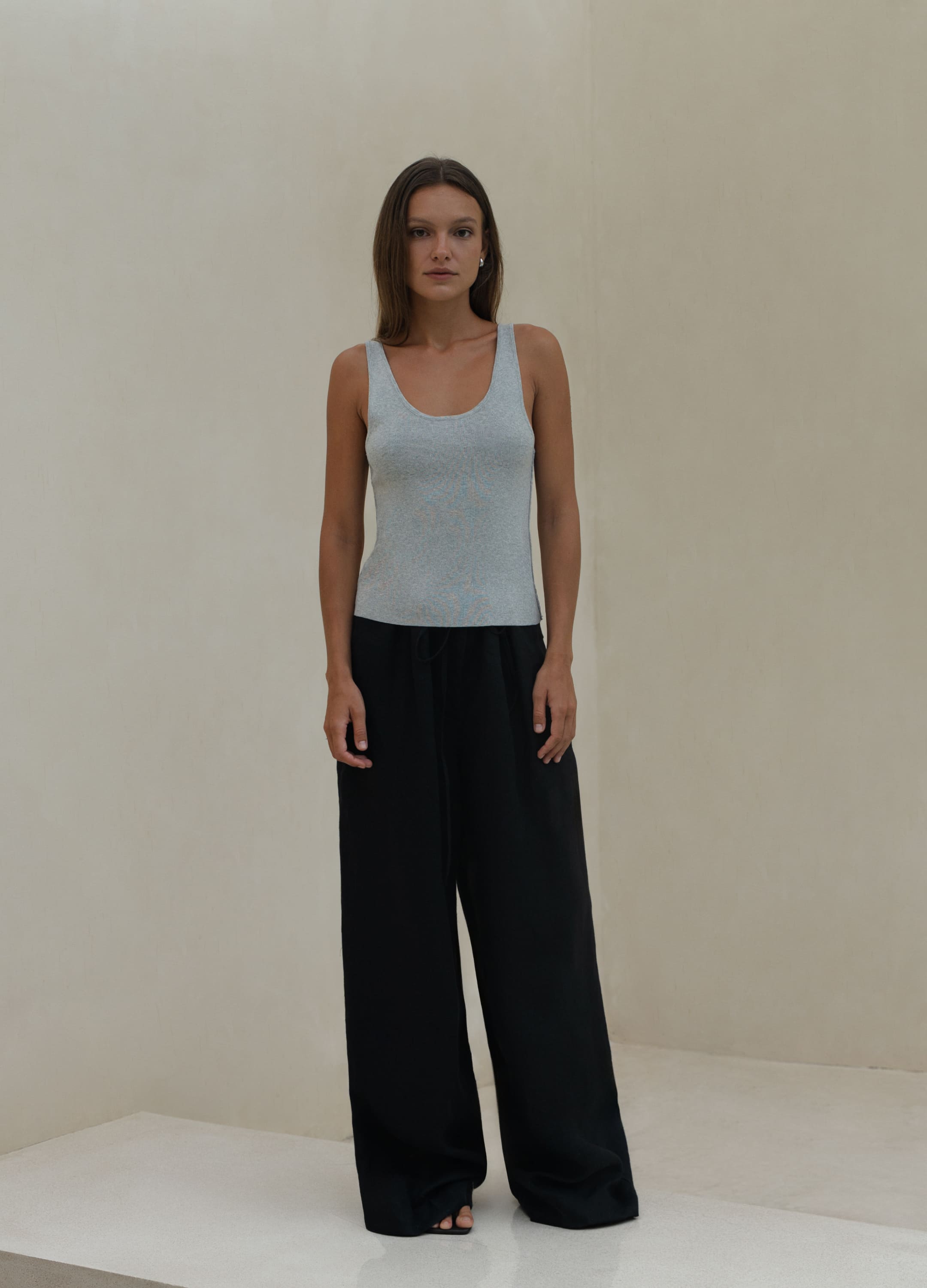 

Льняные брюки Relaxed - Чёрные, Diamond black;чёрный