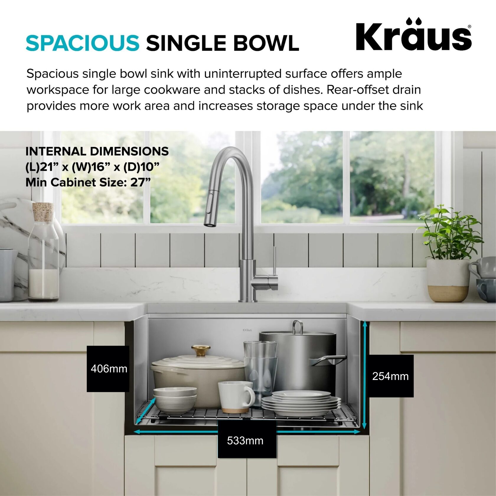 Кухонна мийка Kraus KWU111-23 - изображение 5