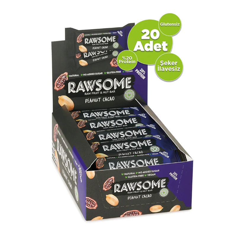 Rawsome– ის ცილოვანი ბარები
