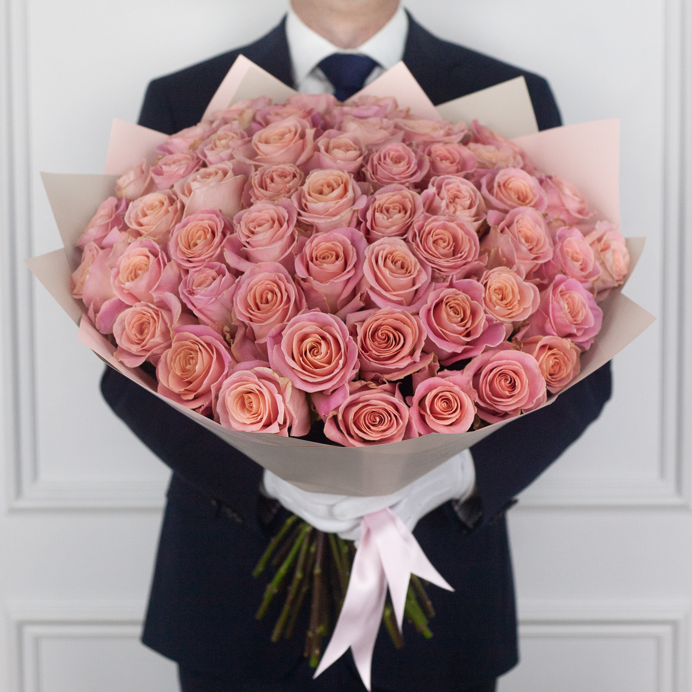 Bouquet of 51 pink Ecuadorian roses