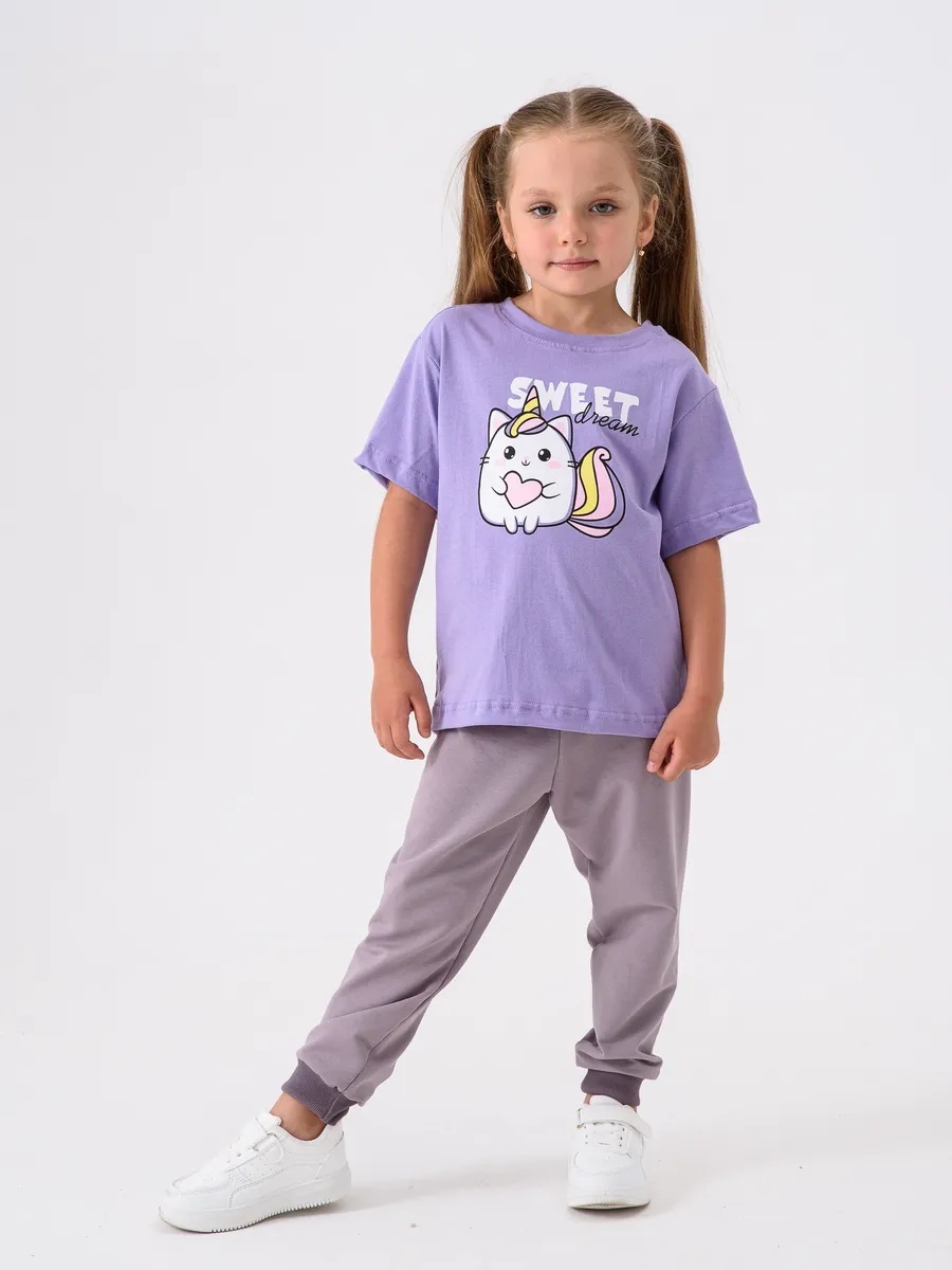 
Набор-3:футболка для девочки 3шт