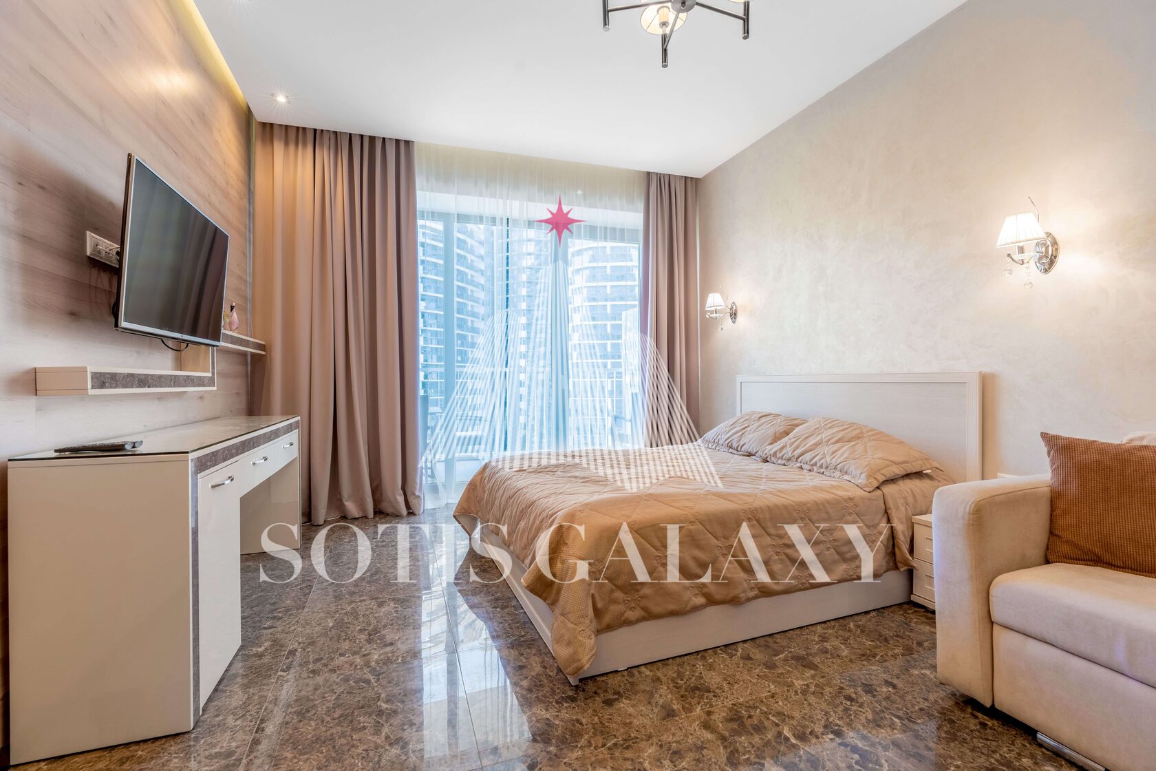 Апартаменты 45 м² · вид на парк Актёр Гэлакси Сочи аренда