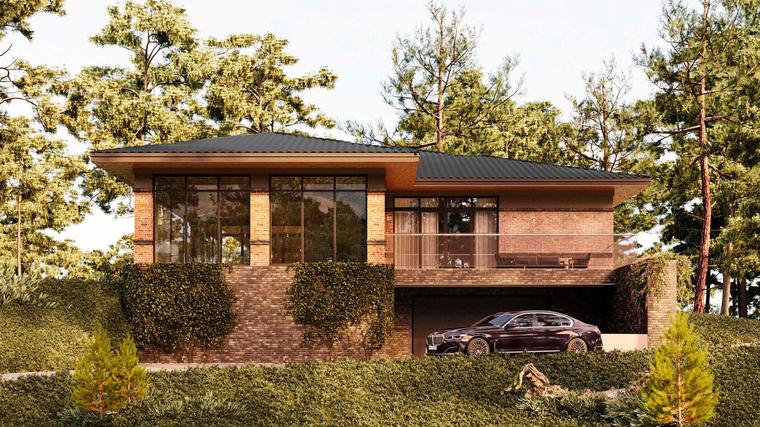 Проект дома «Современный КВ-470» в стиле Английский — 470,73 м²