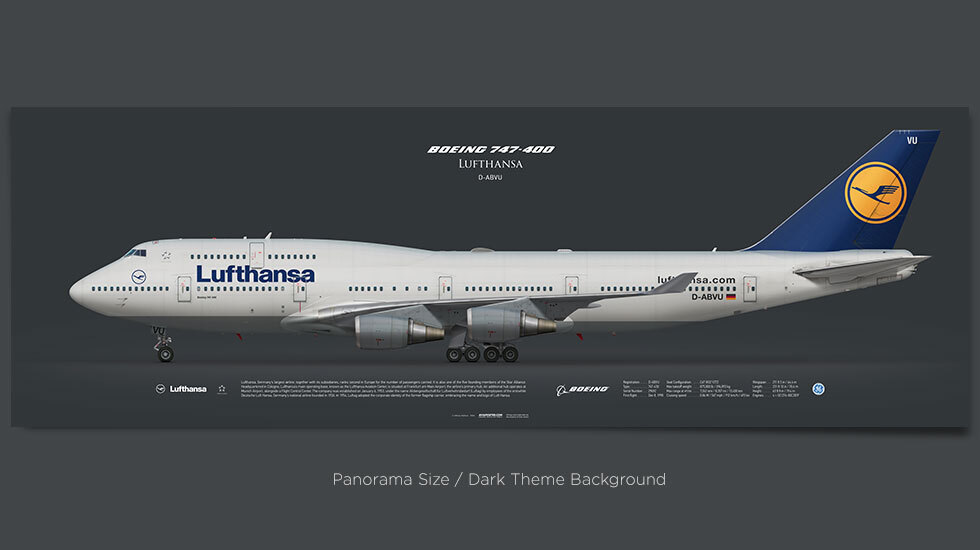 Lufthansa Boeing 747-400 D-ABVU | Aviaposter