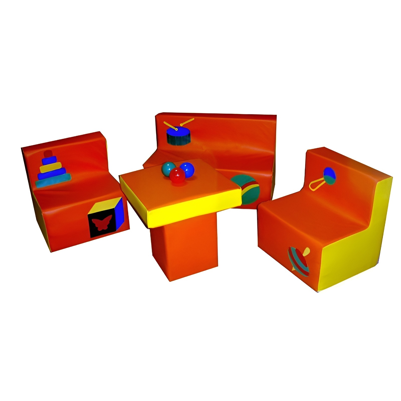 «Бублик 3» комплект мягкой игровой мебели