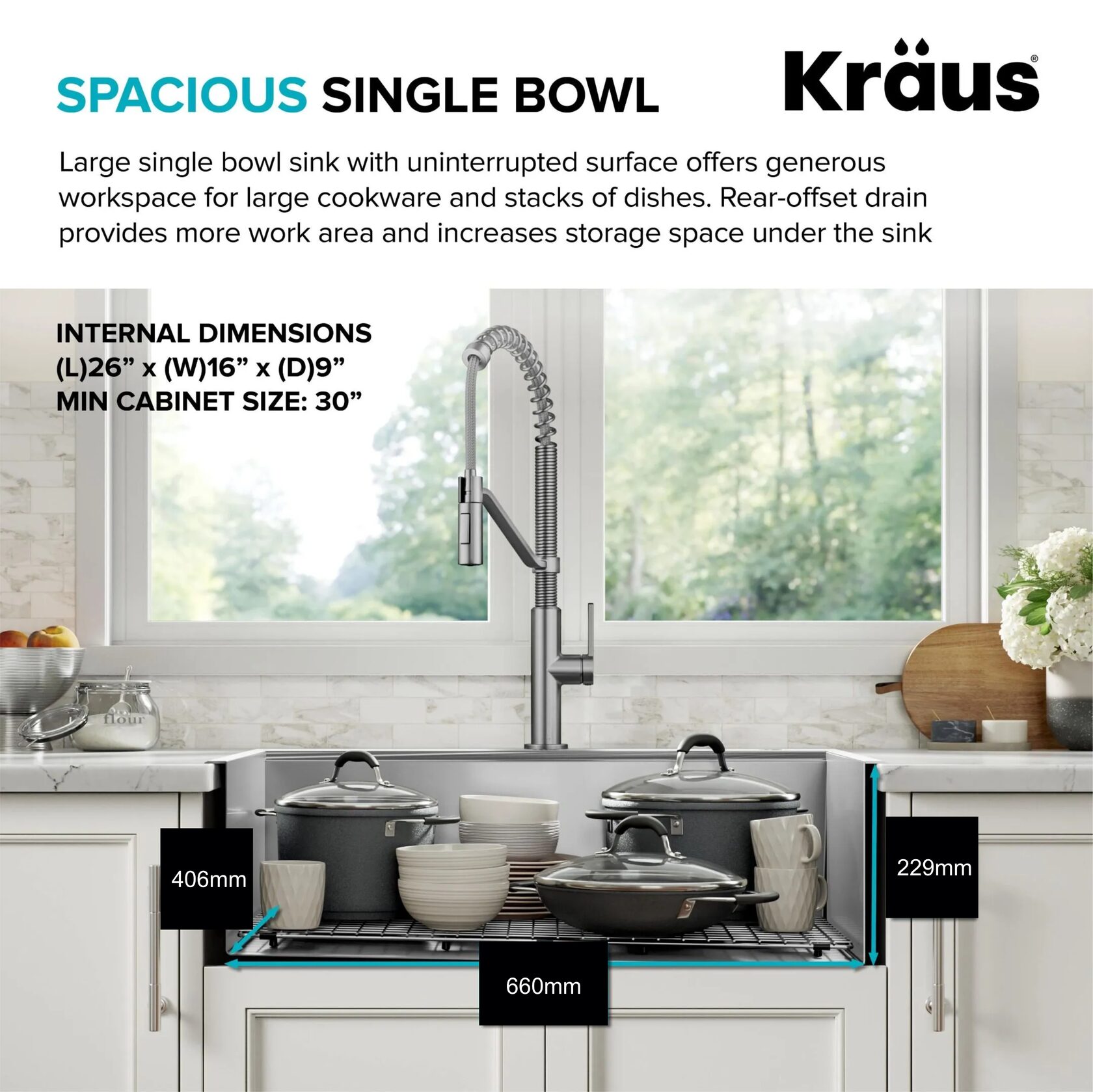 Кухонна мийка Kraus KWT310-28 - изображение 6