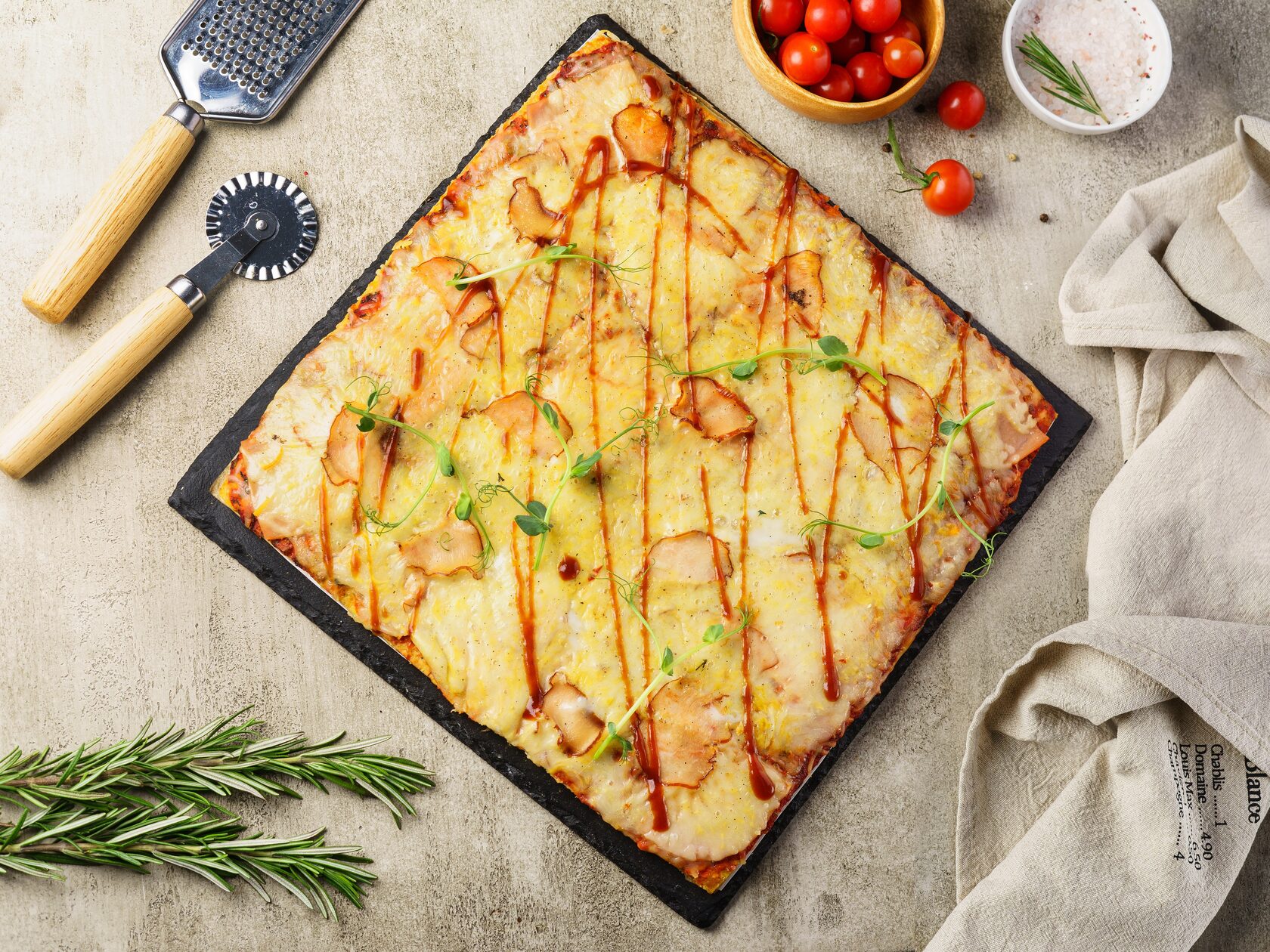 МясПицца "Карбонара" большая 1000 грамм