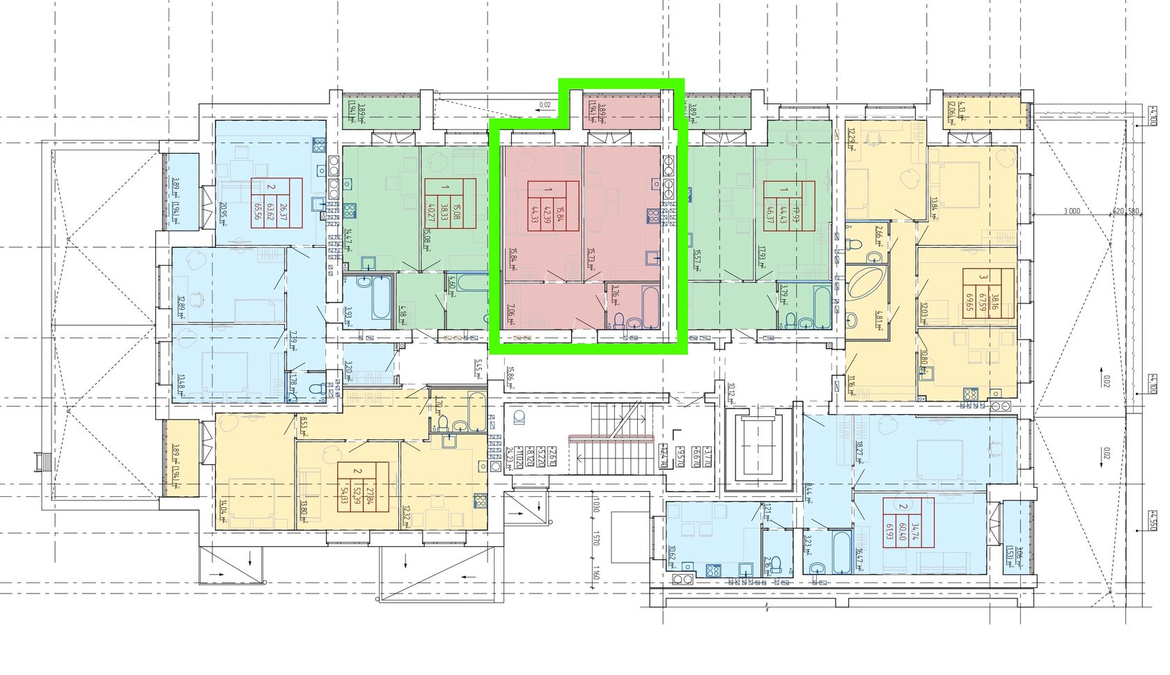 Планировка 1-комн. 5
