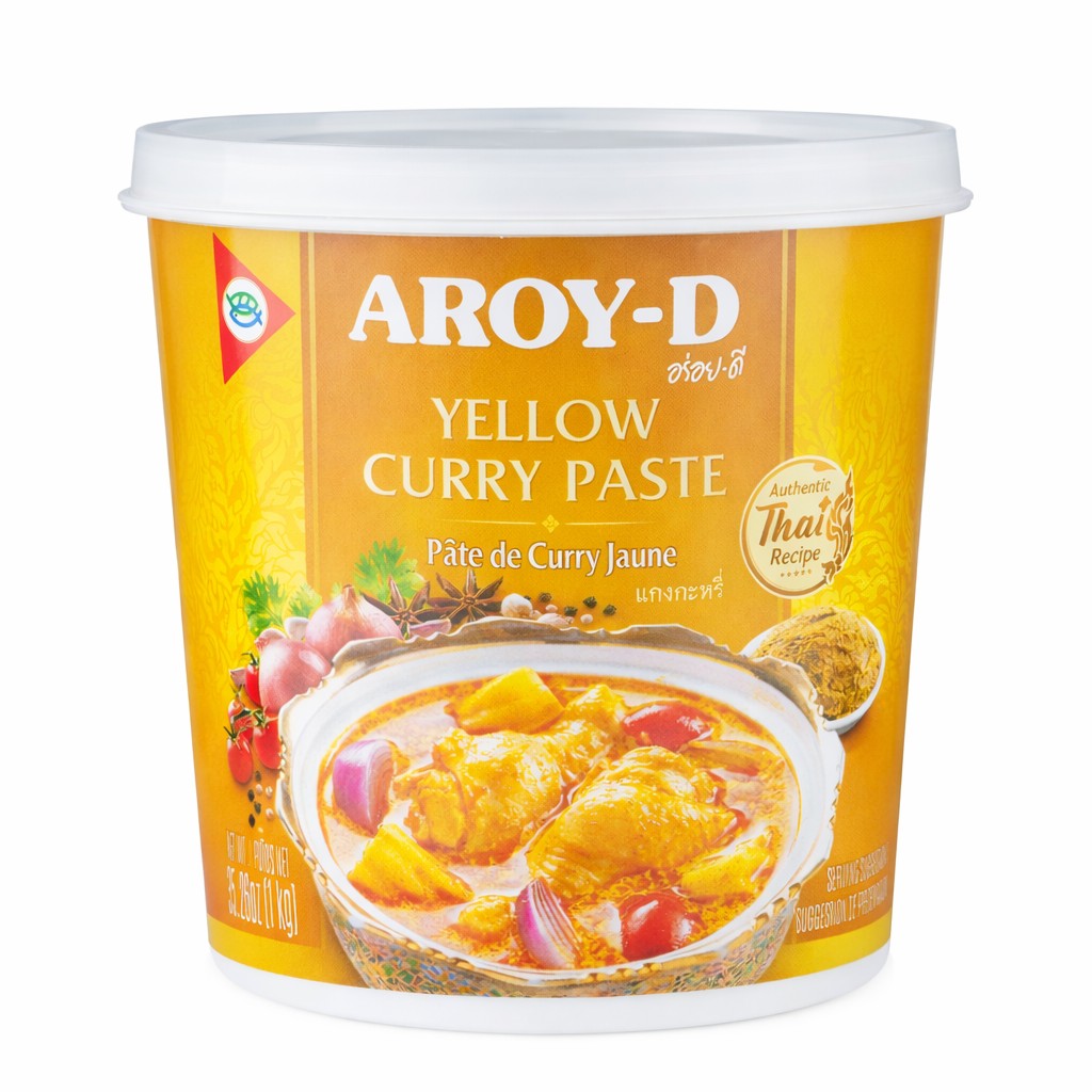 Паста карри Aroy-D, 0,400 гр, жёлтая