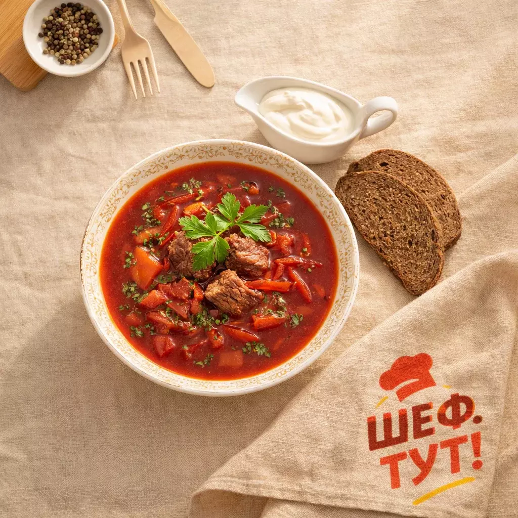 Борщ с говядиной