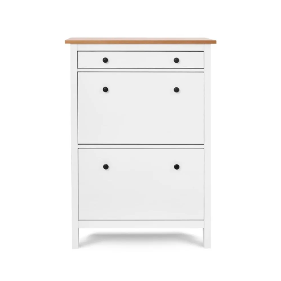 КЫМӦР (ХЕМНЭС) Галошница с 2 отделениями, 89х127х30 см белый /светло ...