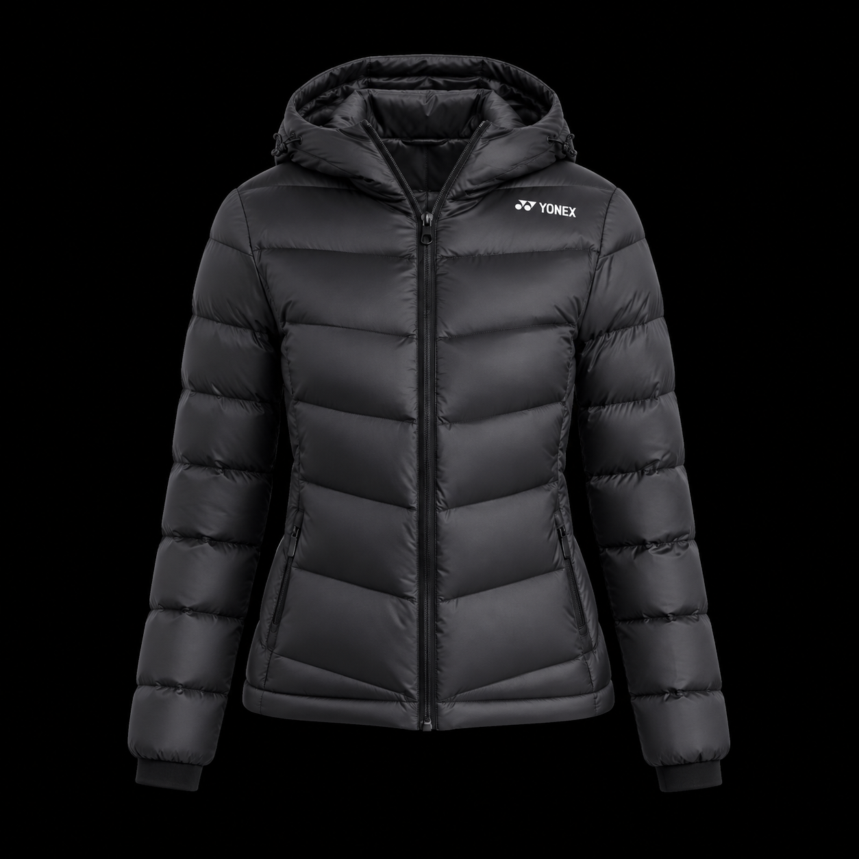 Женский пуховик YONEX YOBC4055CR — Black — чёрный (007)