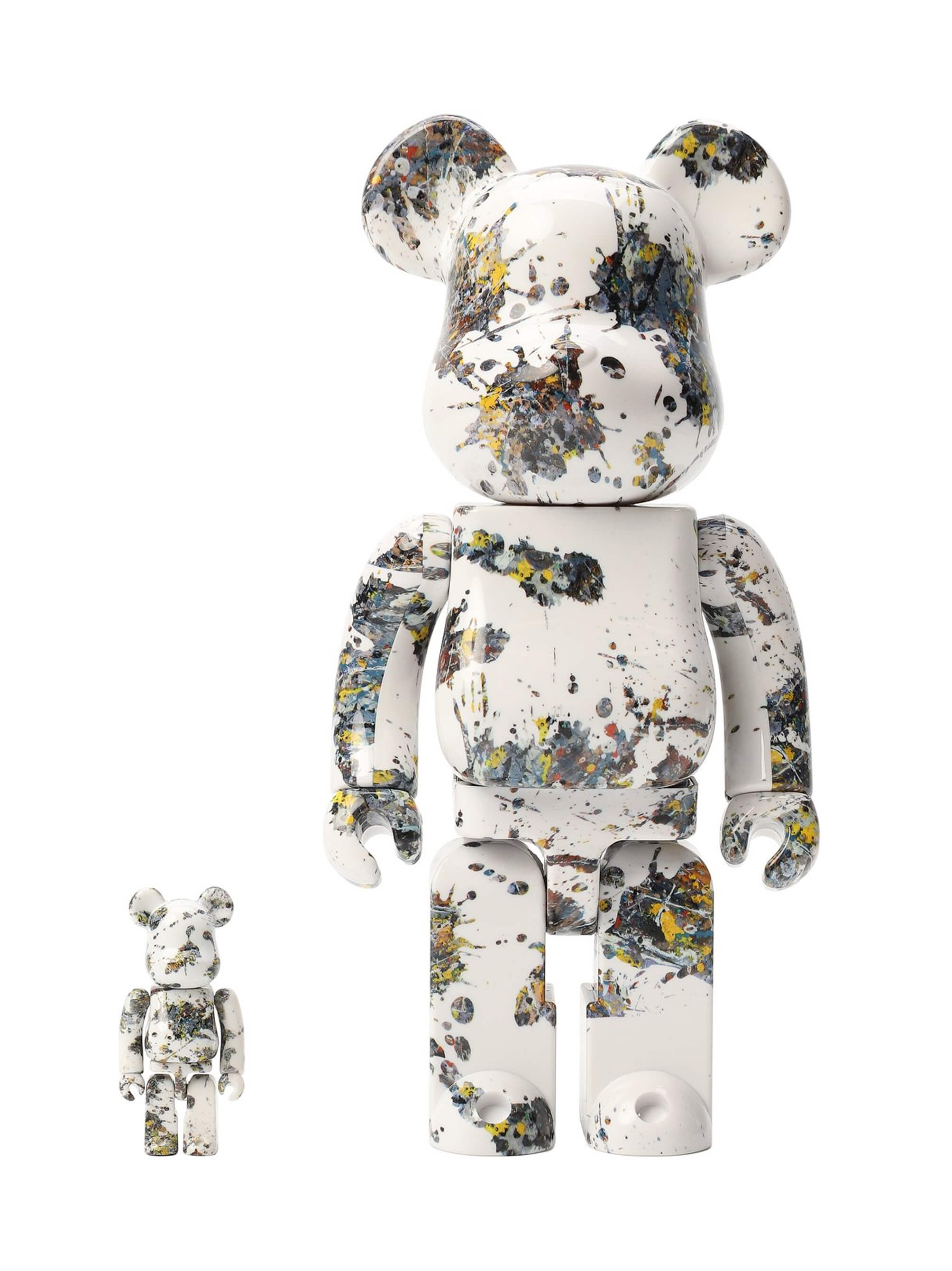 BE@RBRICK Jackson Pollock SPLASH: фигурки 100% и 400% в брызгах краски