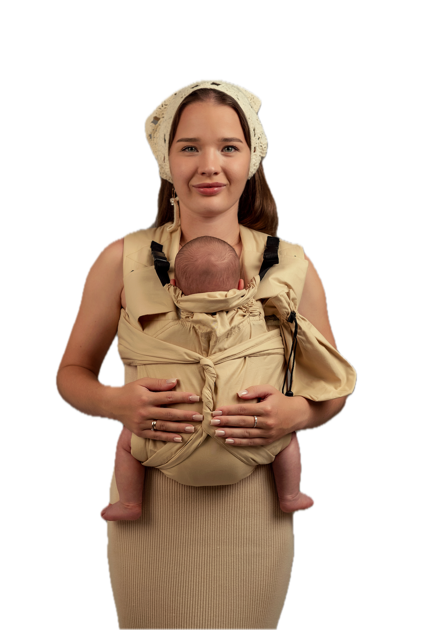 Май-слинг песочный с рождения – как завязывать и носить правильно