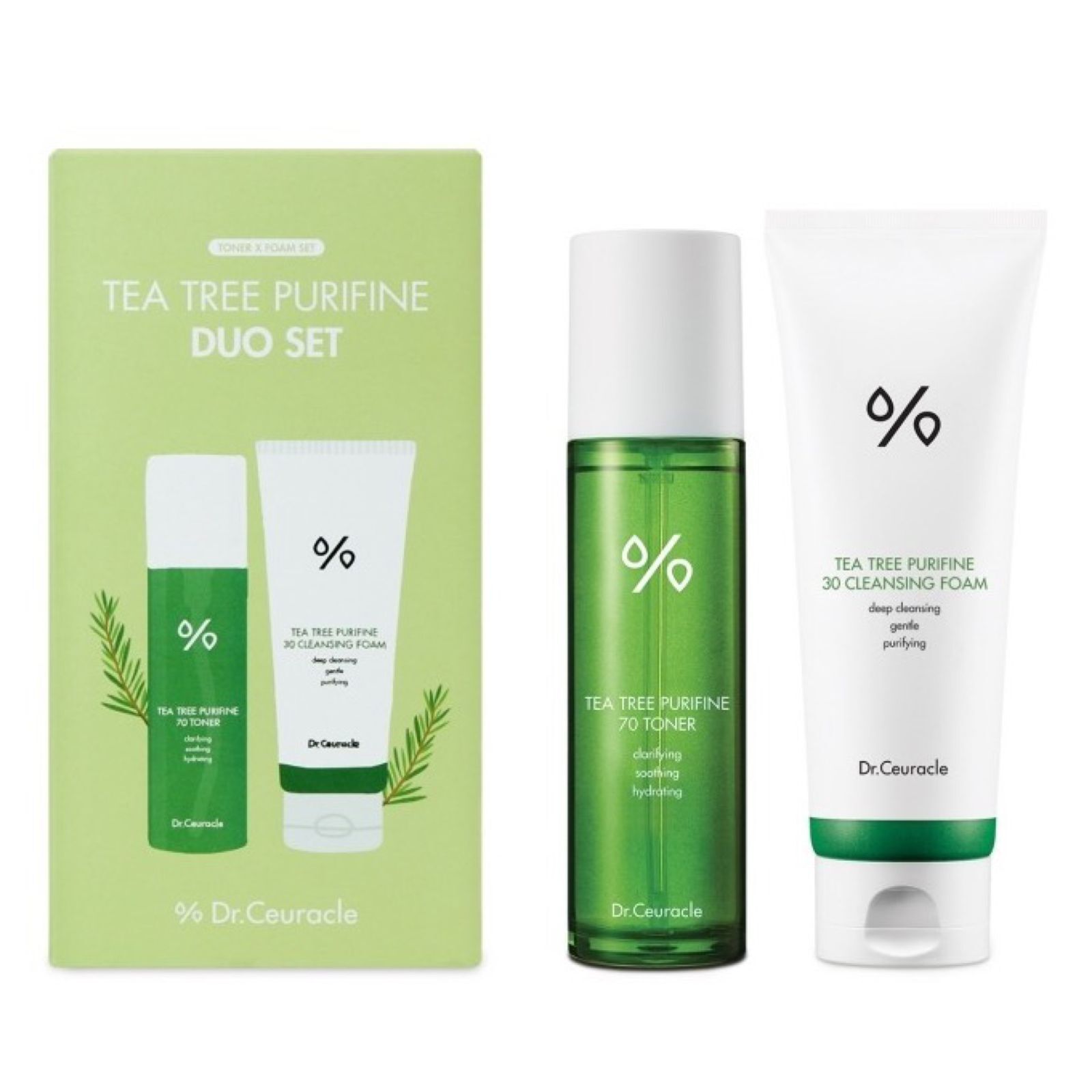 Dr ceuracle чайное дерево. Dr ceuracle Tea Tree Purifine Duo Set. Dr ceuracle Tea Tree Purifine тонер. Набор Dr ceuracle с чайным. Набор для проблемной кожи Dr.ceuracle Tea Tree Purifine Duo Set.