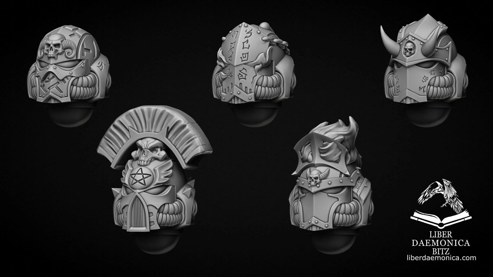 Helmet model “MENDAX” type Exorcist - White Raven Studio