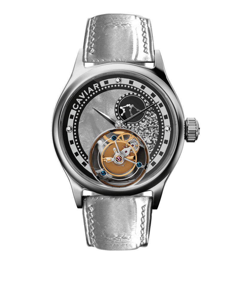 Caviar tourbillon watch. Часы Caviar.