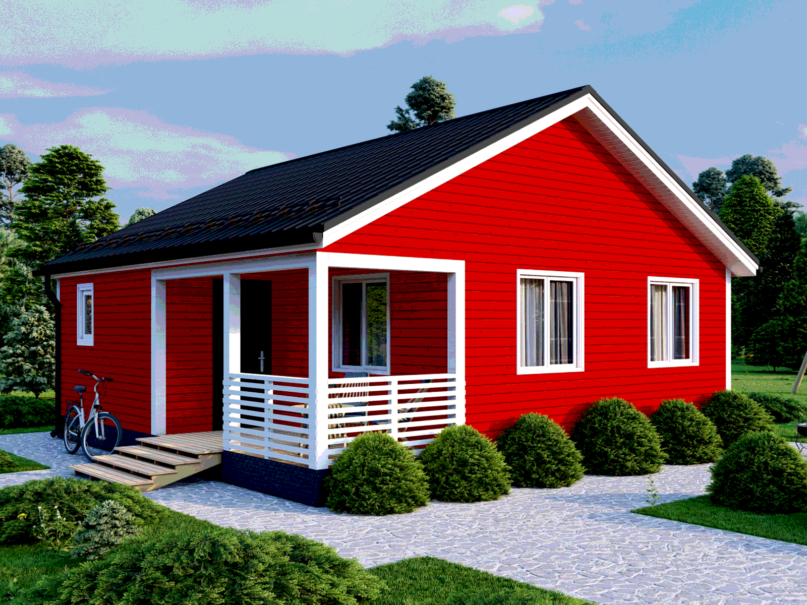 Одноэтажный домик с двускатной крышей реальные фото. Фулл хаус стройка. Петродом. Улица загородная калининград. Дачная 8.