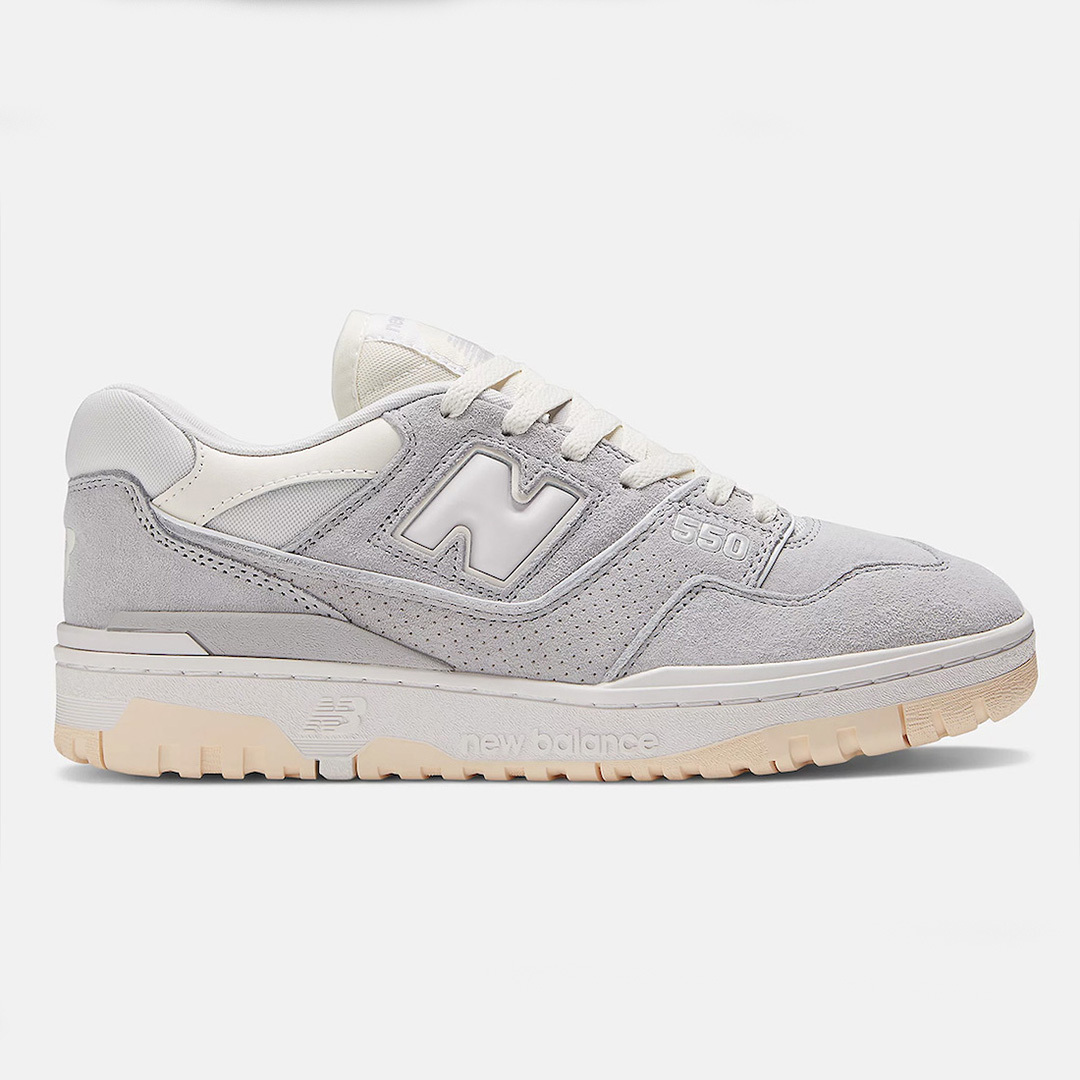 Grey suede shop new balance