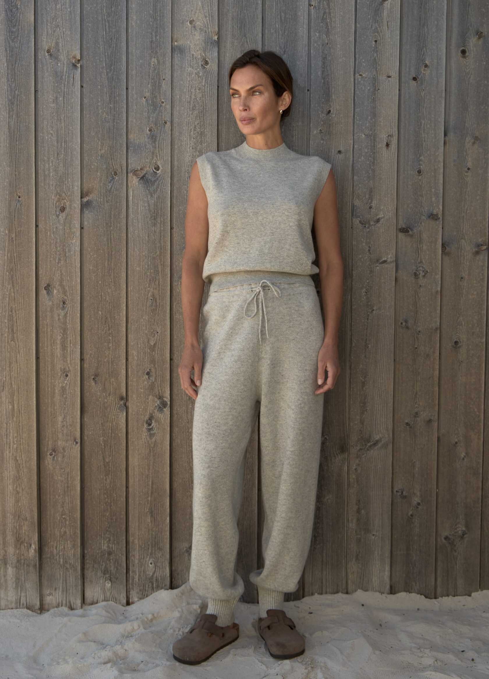 

Вязаный топ из 100% шерсти мериноса - Серый, Cozy grey;серый