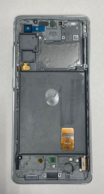 Дисплей с тачскрином Samsung (Самсунг) S20 FE / G780 (сервисный 100% оригинал) (серебро) с рамкой
