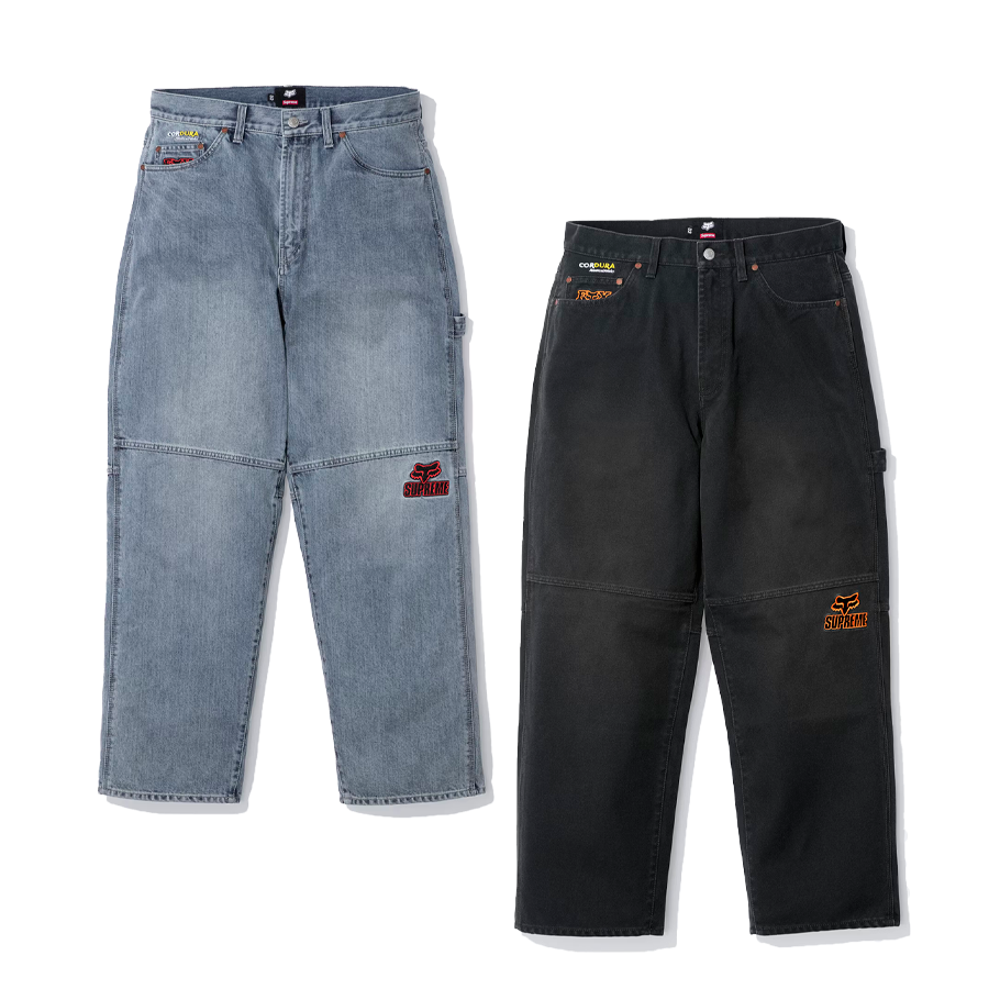 f*r様 【美品】Supreme pants 34inch 2025 Купить Supreme x Fox Racing Cordura Baggy Jean — оригинальные