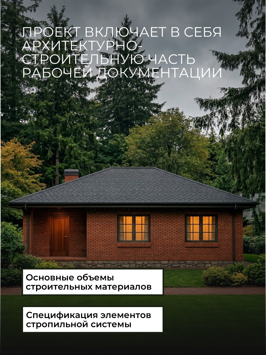 Проект дома 140 м2 / Газобетон / 1 этаж  — фото 3
