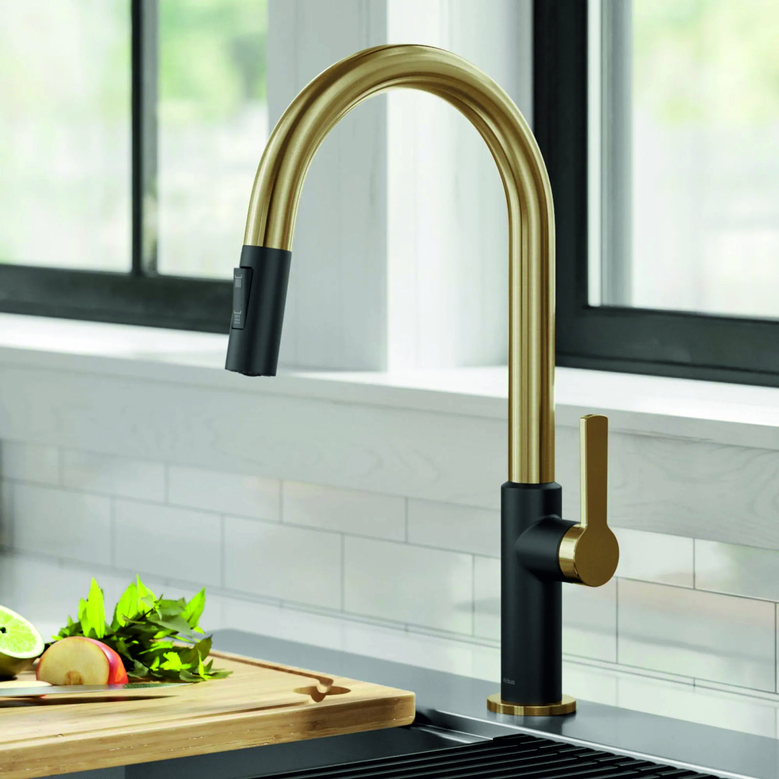 Кухонний змішувач Kraus KPF-2820BBMB - изображение 2