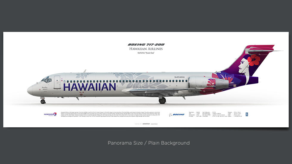Hawaiian Airlines Boeing 717-200 N494HA | Aviaposter