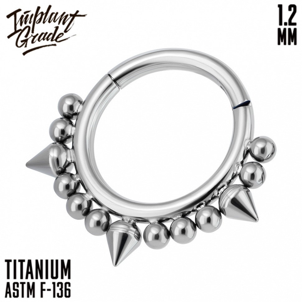 КОЛЬЦО-КЛИКЕР THORN IMPLANT GRADE 1.2 ММ ТИТАН — фотография товара из каталога Rock House