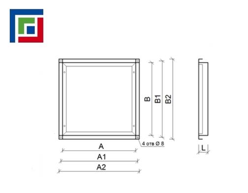 Присоединительный фланец - вход KHФ для вентилятора АмурВент серии KHV