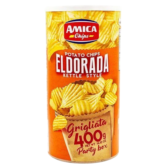 Чипсы картофельные рифленые ELDORADA, AMICA CHIPS, 0,400 кг (туба)