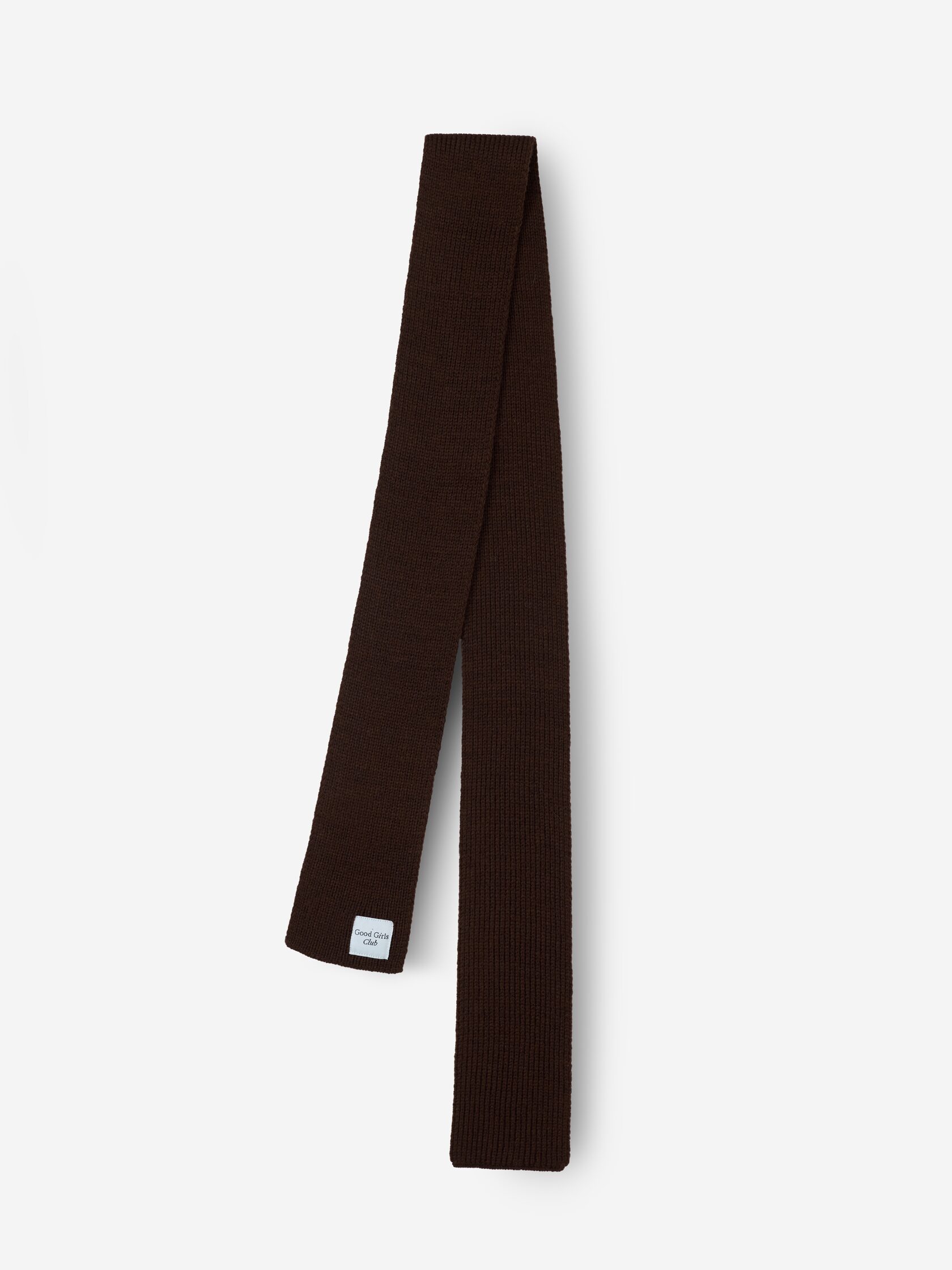 BILINGUA LADIES: Шарф в рубчик из шерсти Walnut