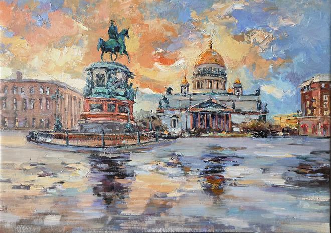 Картина «Закат в Петербурге» - Стахурский Рустем