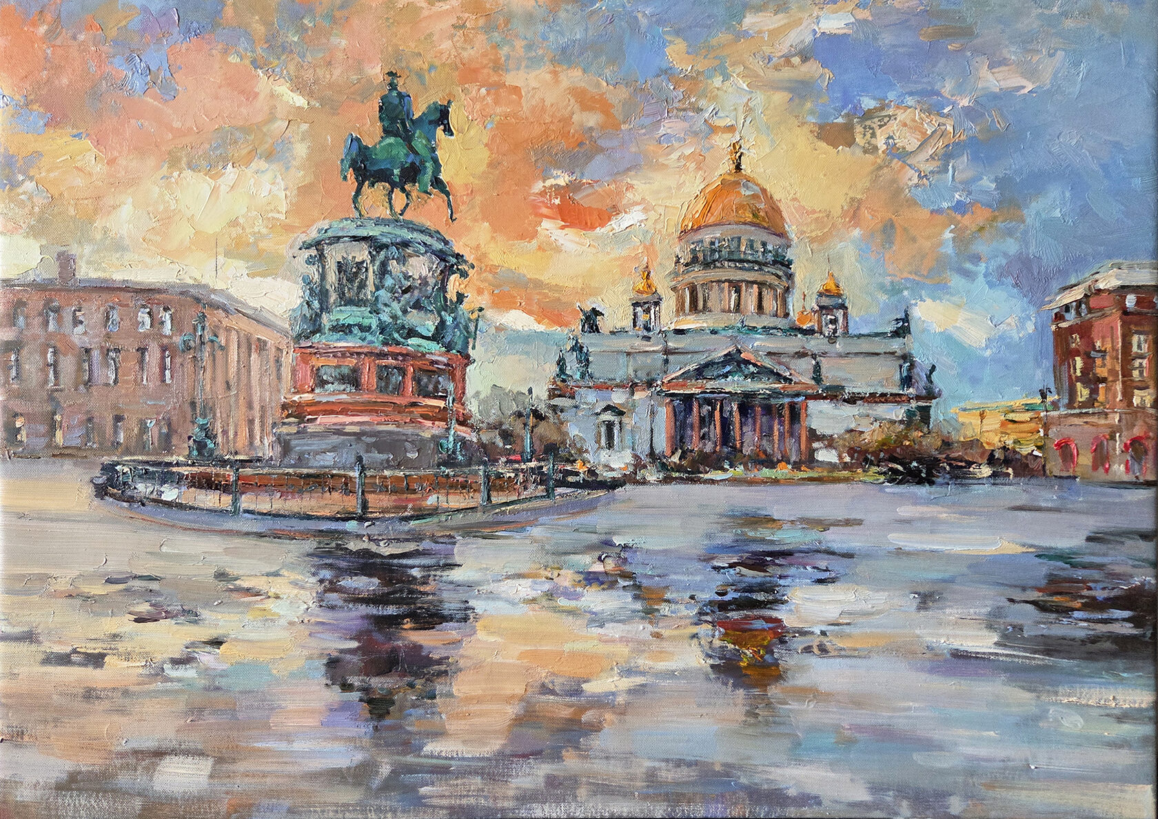 Картина «Закат в Петербурге» - Стахурский Рустем