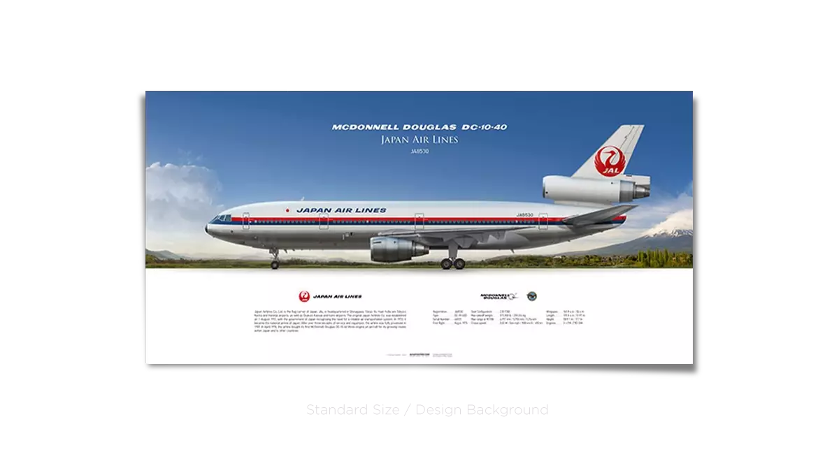 Japan Air Lines McDonnell Douglas DC-10-40 JA8530 | Aviaposter