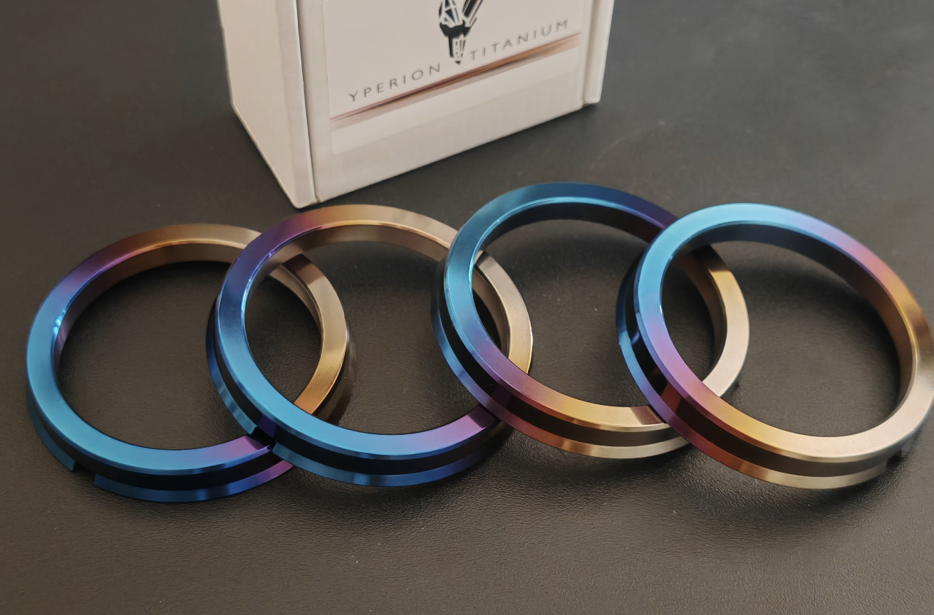 Titanium hub centric rings for Lexus RCF GSF ISF IS500 IS350