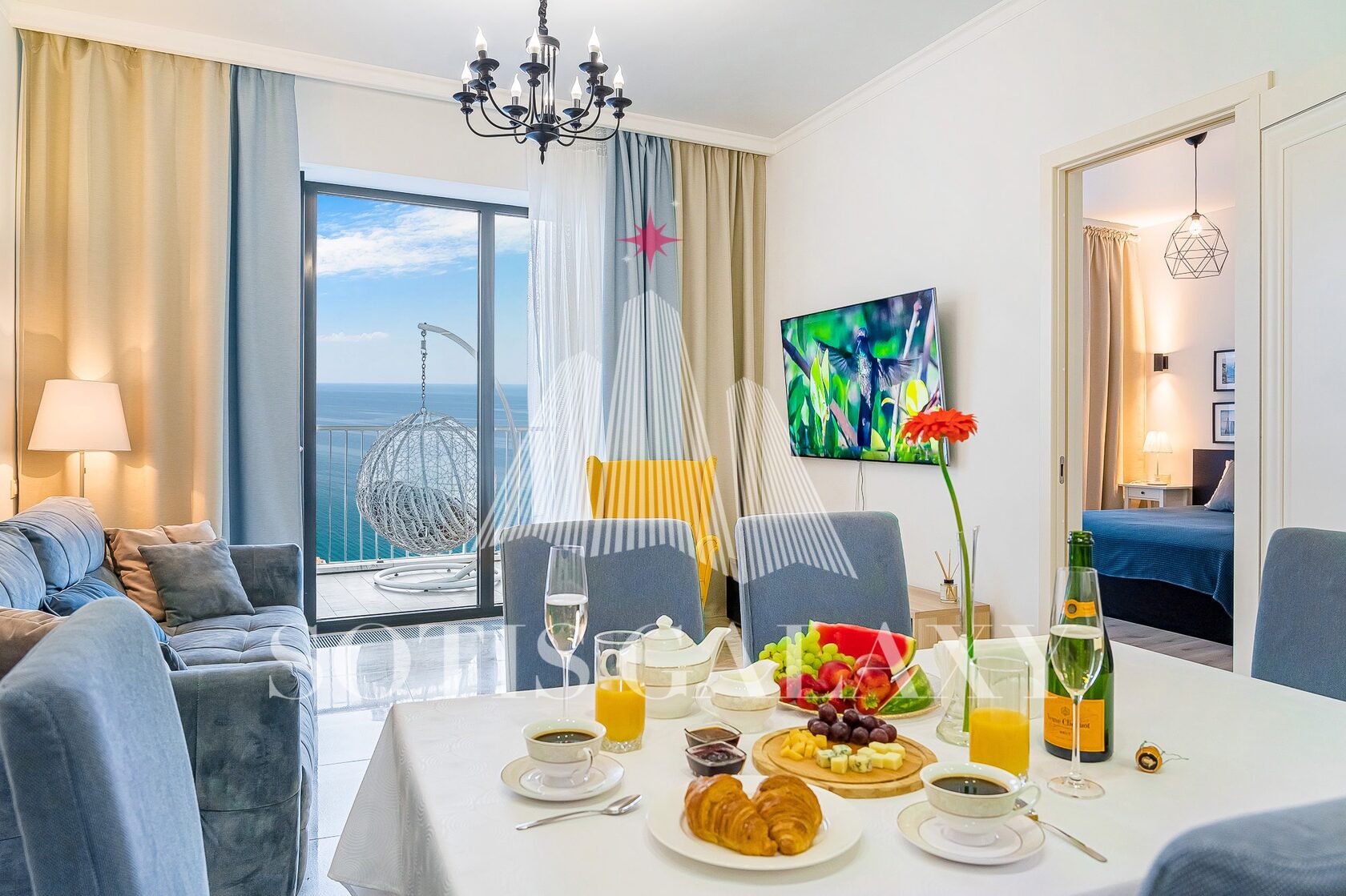 110 м² · 2 спальни · вид на море Актёр Гэлакси Сочи аренда