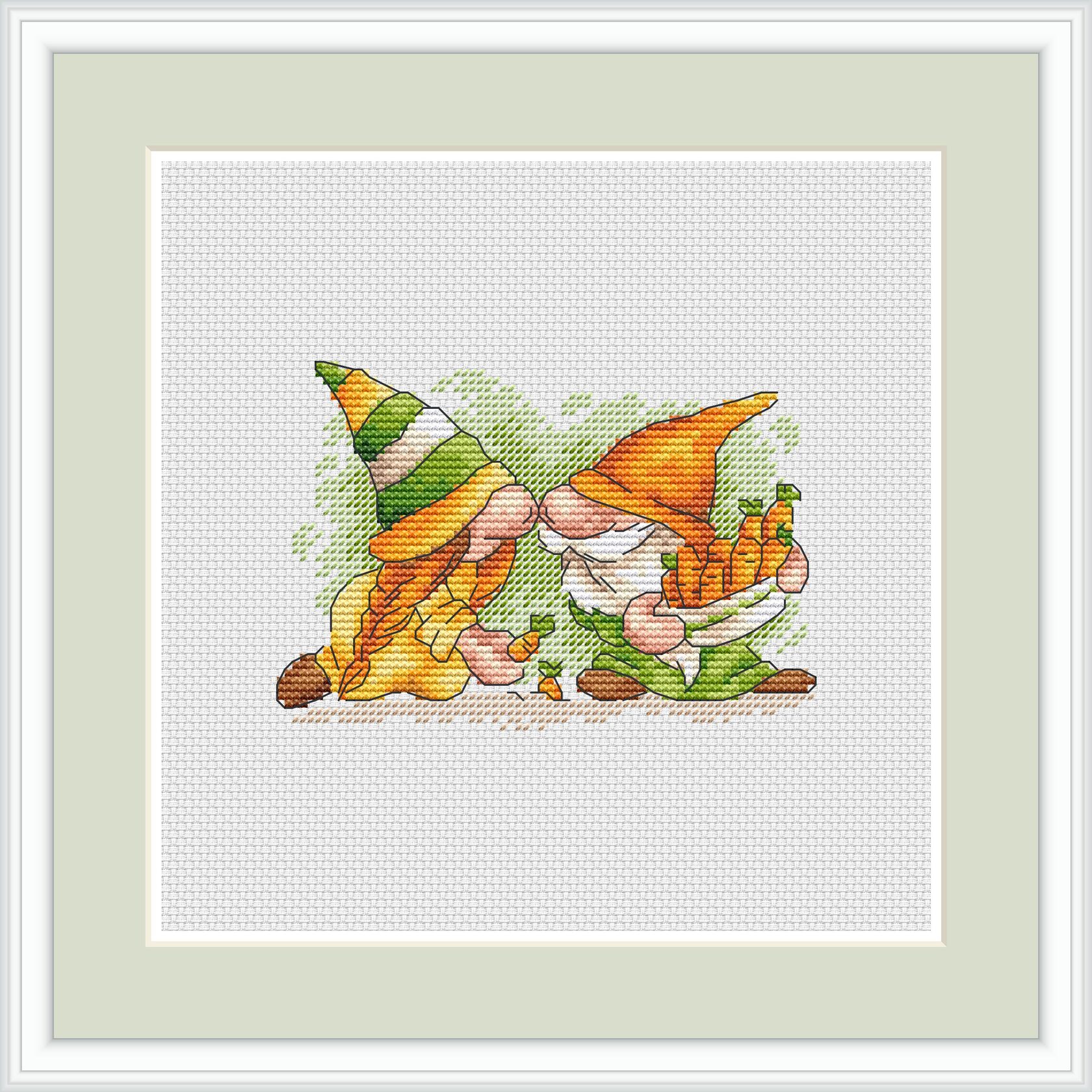 Spring Gnomes 4 Cross Stitch Pattern spring-gnomes-4-cross-stitch-pattern
