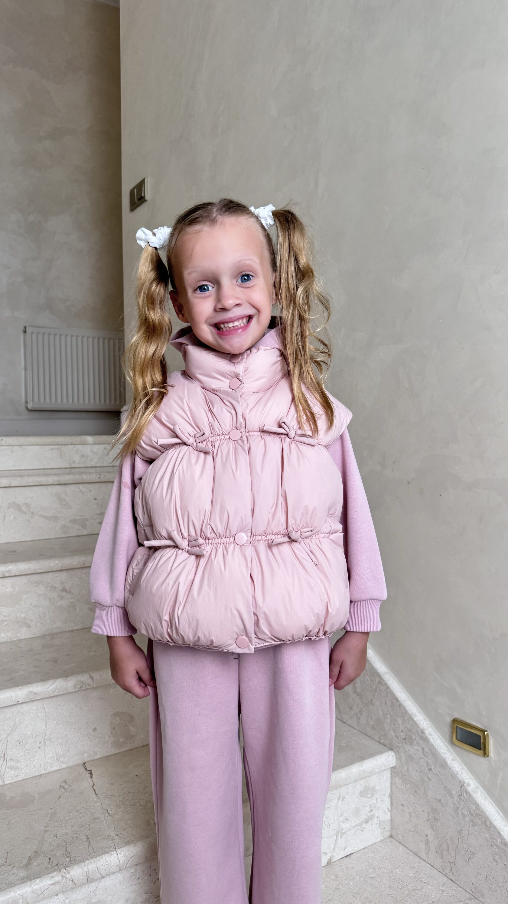 Жилетка "Бантики" розовая