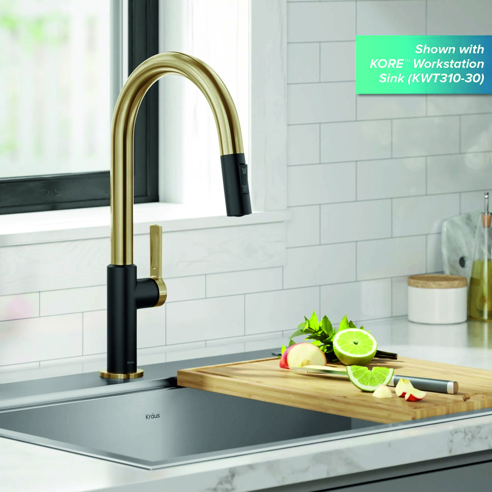 Кухонний змішувач Kraus KPF-2820BBMB - изображение 6