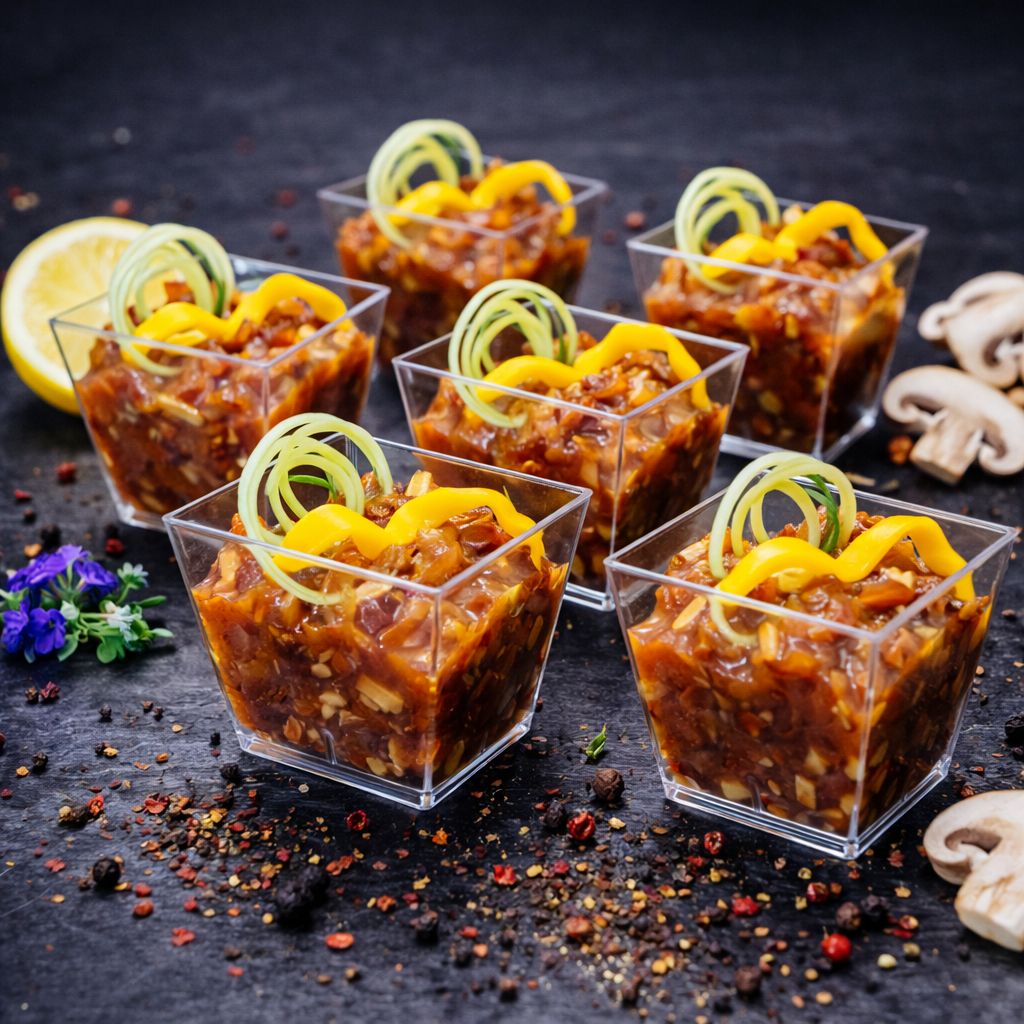 Мини трайфлы "Курочка терияки с овощами" — 50 г