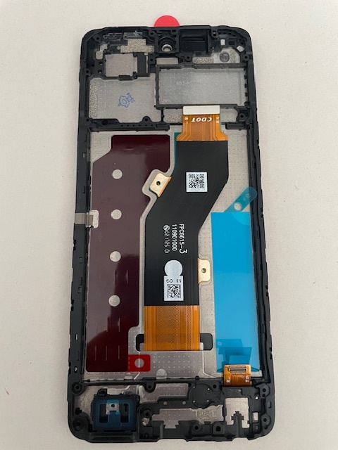 Дисплей с тачскрином Tecno SPARK 20C (черный) оригинал в рамке