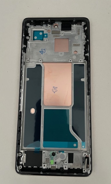 Дисплей с тачскрином Infinix Zero 30 4G (черный) оригинал в рамке