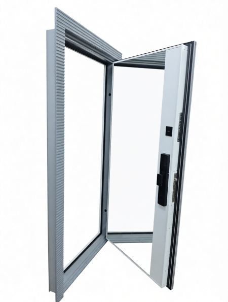 Входная дверь «Техно» с умным замком — вид изнутри