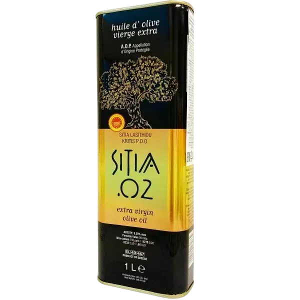 ОЛИВКОВОЕ МАСЛО EXTRA VIRGIN PDO SITIA GOLD - 02 Ж/Б , 1 Л