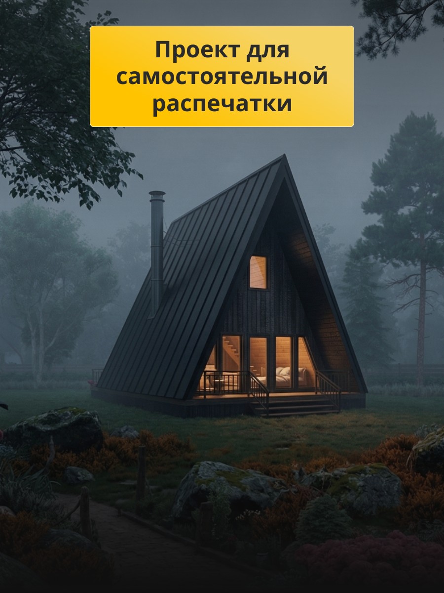 Проект дома 56 м2 / Каркасник / 1 этаж / — фото 5